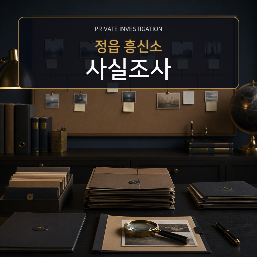 정읍 사실관계 조사 전문 흥신소
