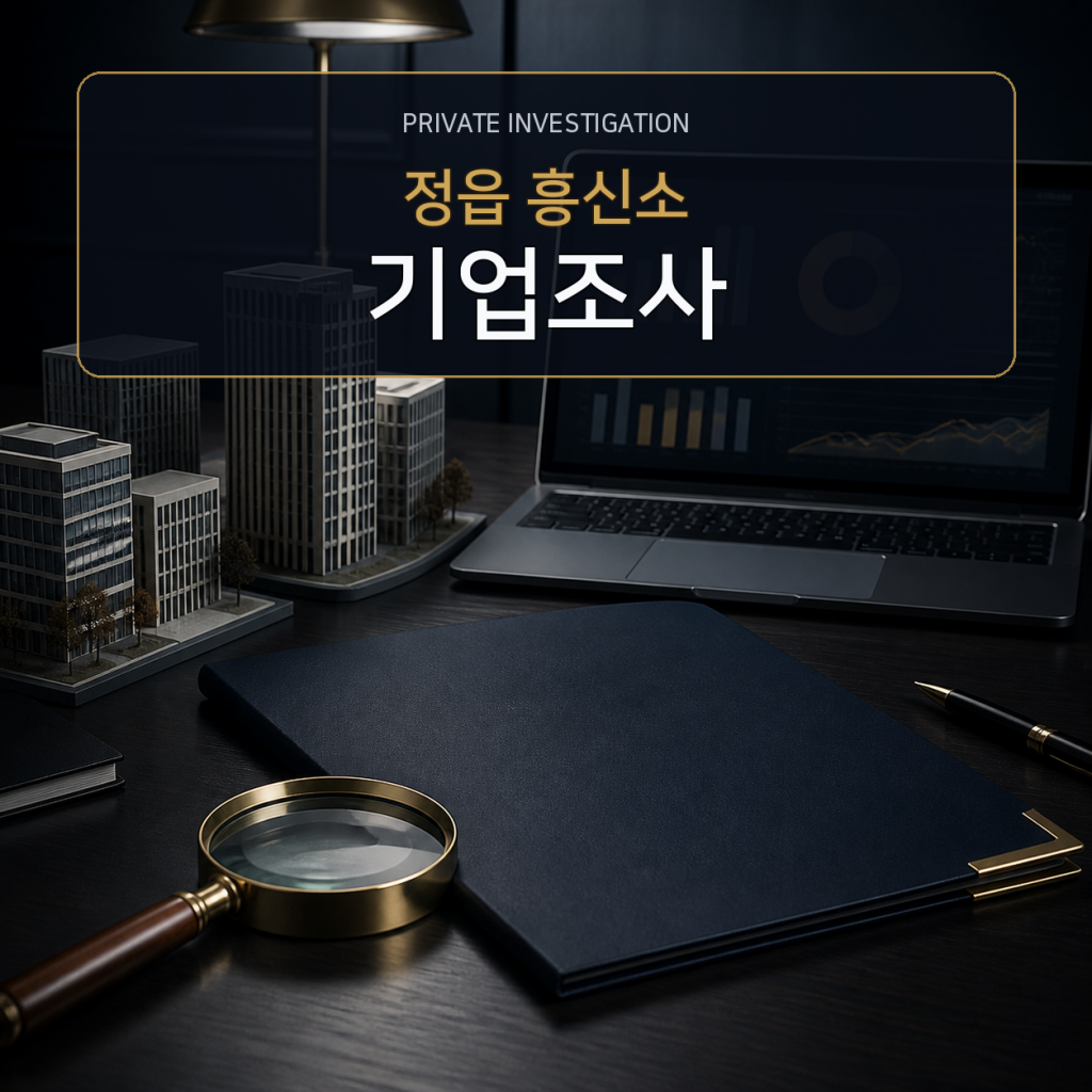 정읍 기업·거래처 조사 전문 흥신소