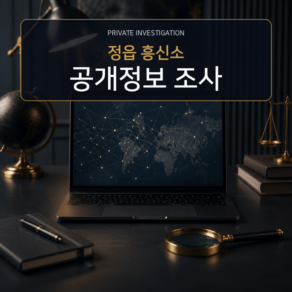 정읍 디지털 공개정보 조사 전문 흥신소